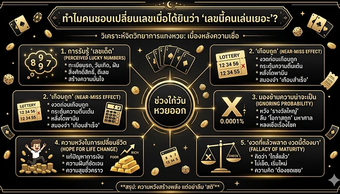 ทำไมคนถึงชอบเปลี่ยนเลขเมื่อได้ยินว่า “เลขนี้คนเล่นเยอะ”